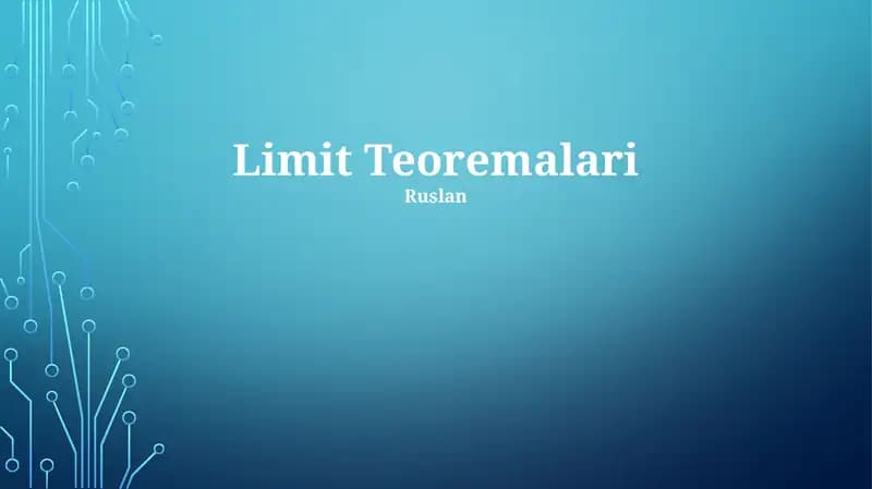 Limit Teoremalari