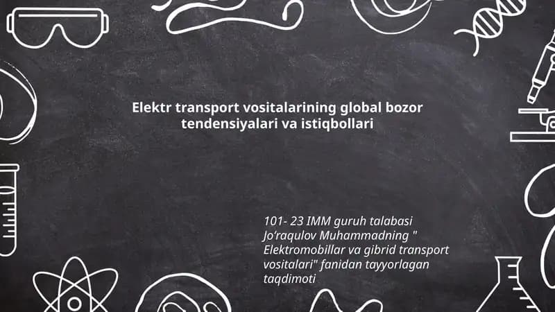Elektromobillar va gibrid transport vositalari