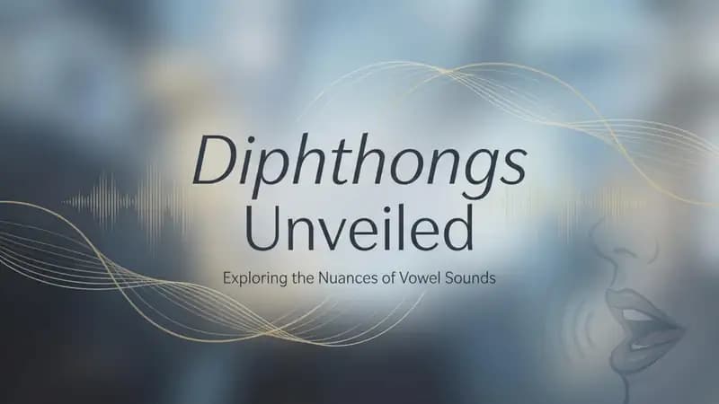 Diphthongs Unveiled