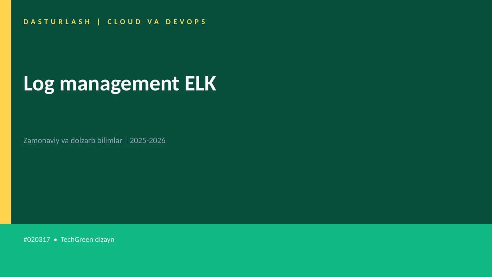 Log management ELK