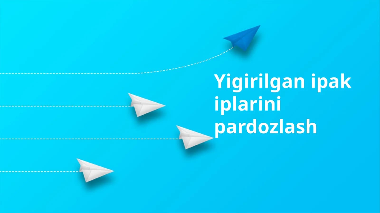 Yigirilgan ipak iplarini pardozlash