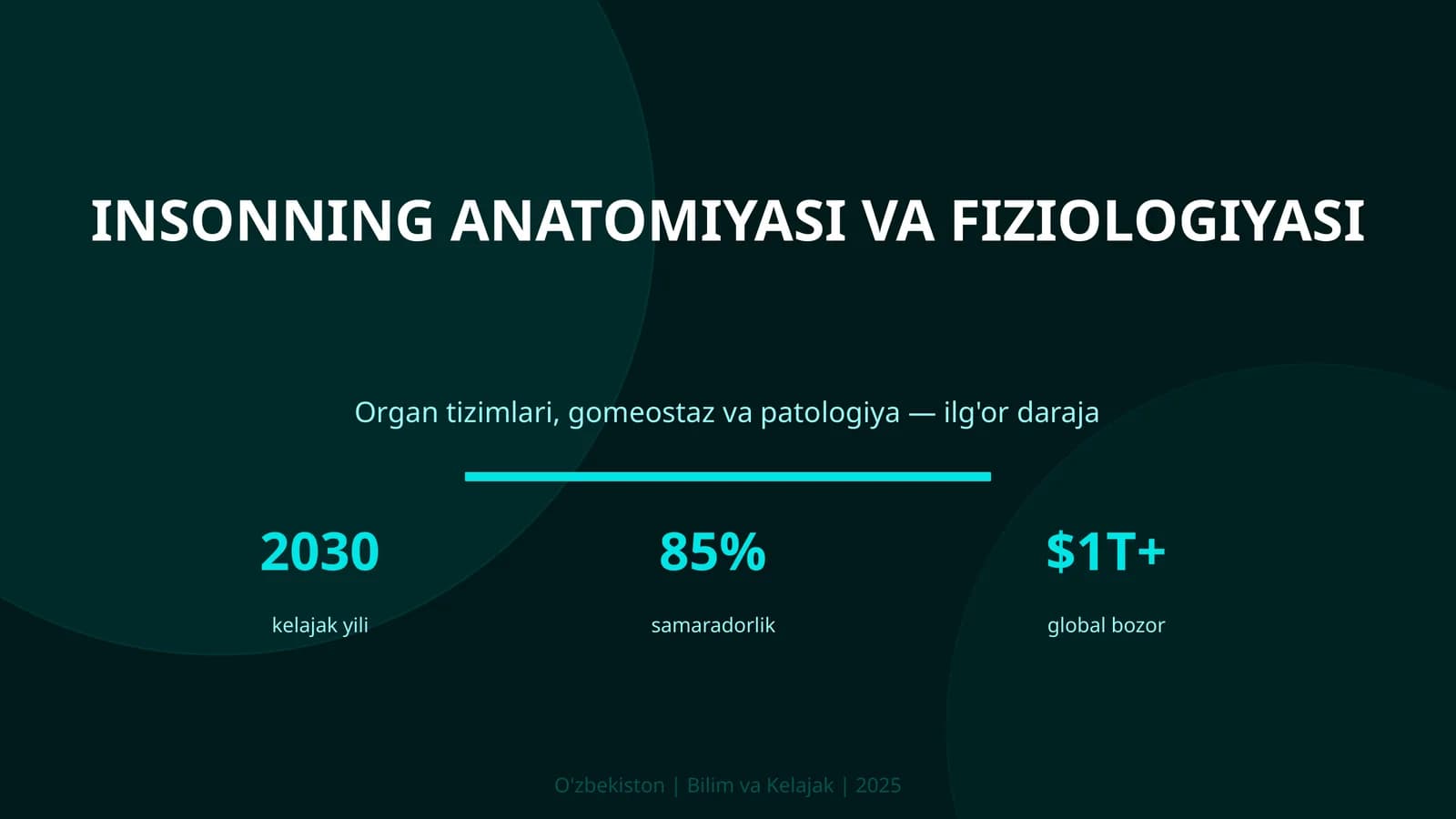 INSONNING ANATOMIYASI VA FIZIOLOGIYASI
