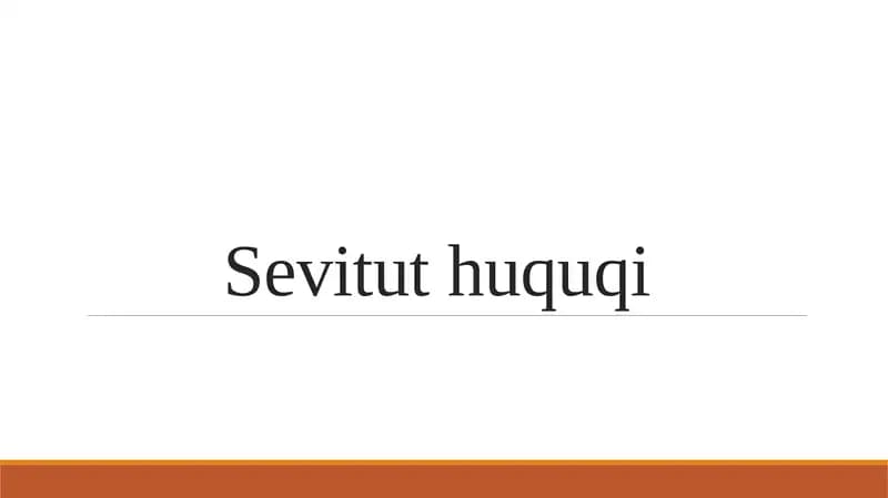 Sevitut huquqi