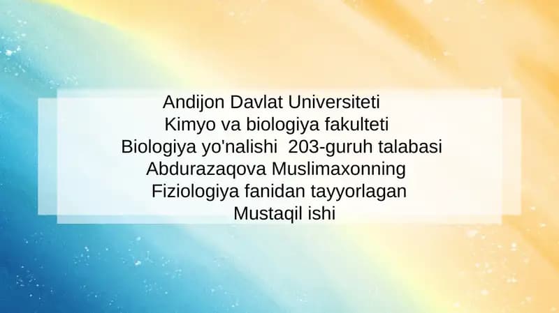 Biologiya fani