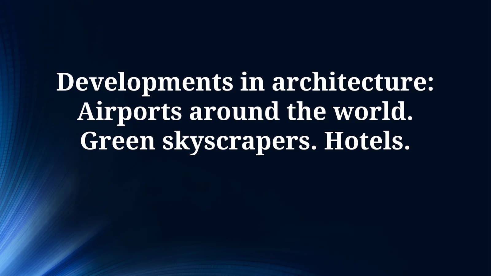 Green Hotel Innovations