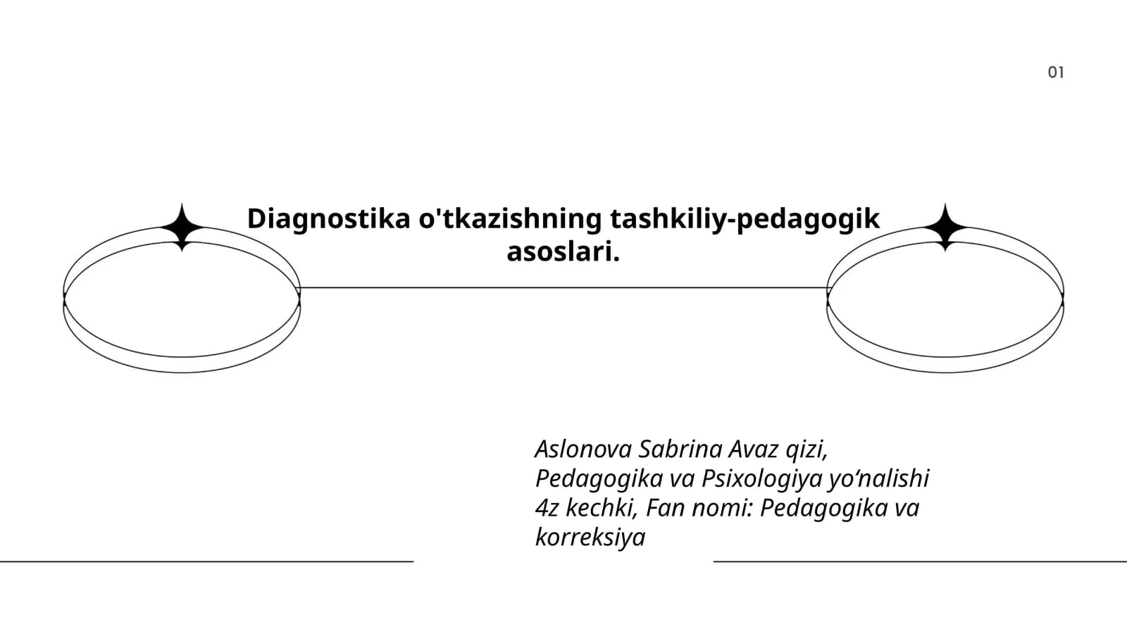 Diagnostika o'tkazishning tashkiliy-pedagogik asoslari