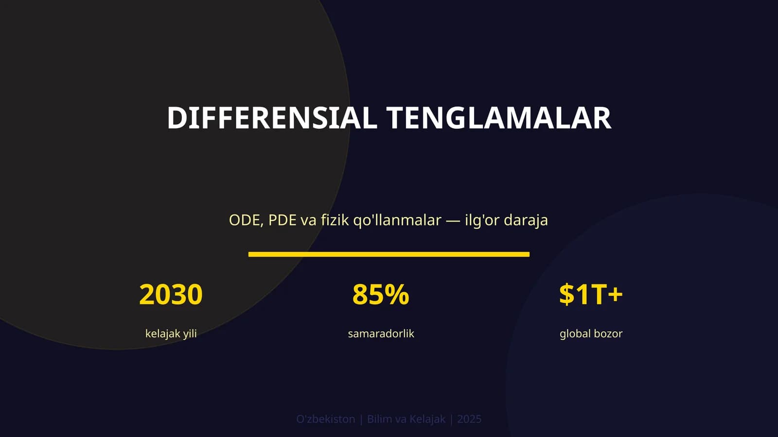 DIFFERENSIAL TENGLAMALAR