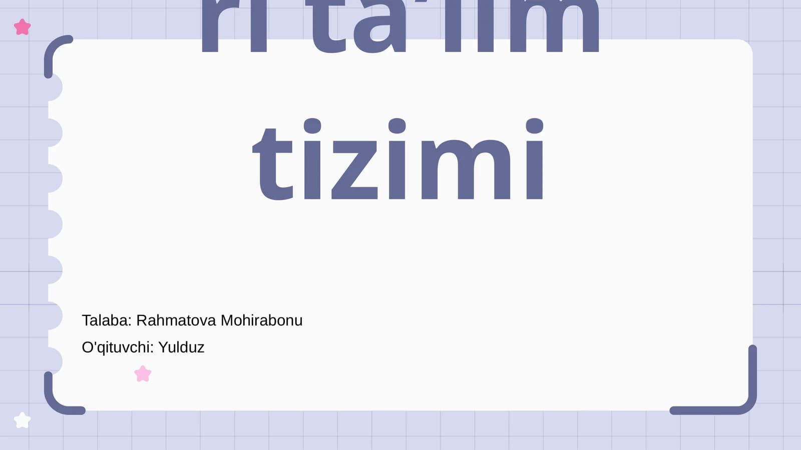 Markaziy Osiyo davlatlari taʼlim tizimi