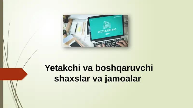 Menejment, yetakchilik va nazorat