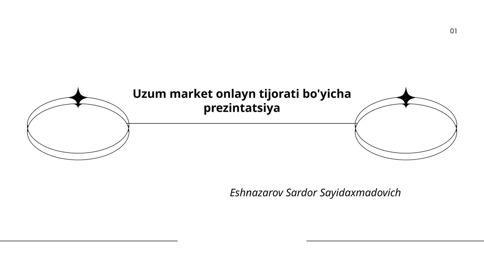 Uzum market onlayn tijorati bo'yicha prezintatsiya