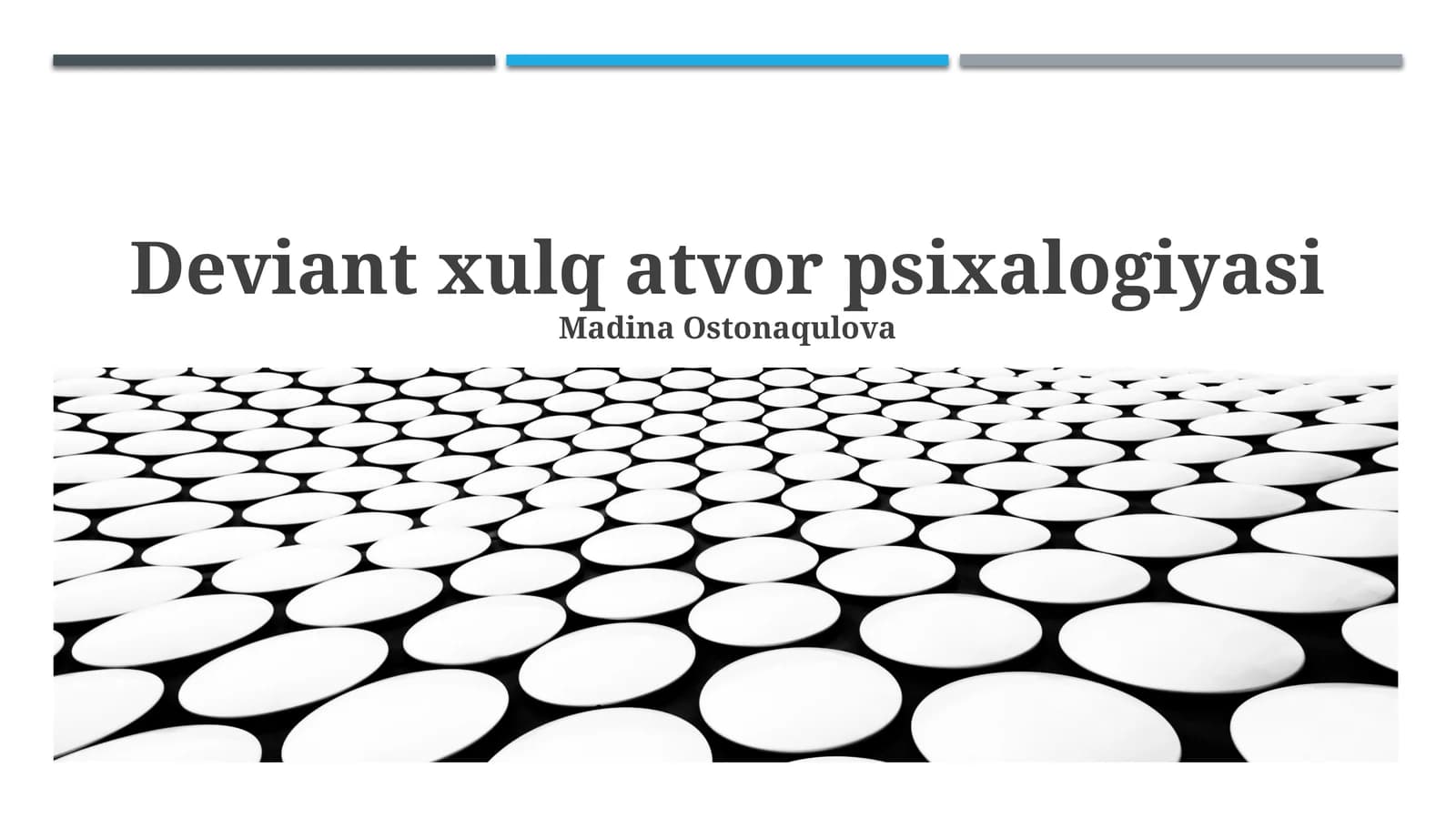 Deviant xulq-atvor psixalogiyasi
