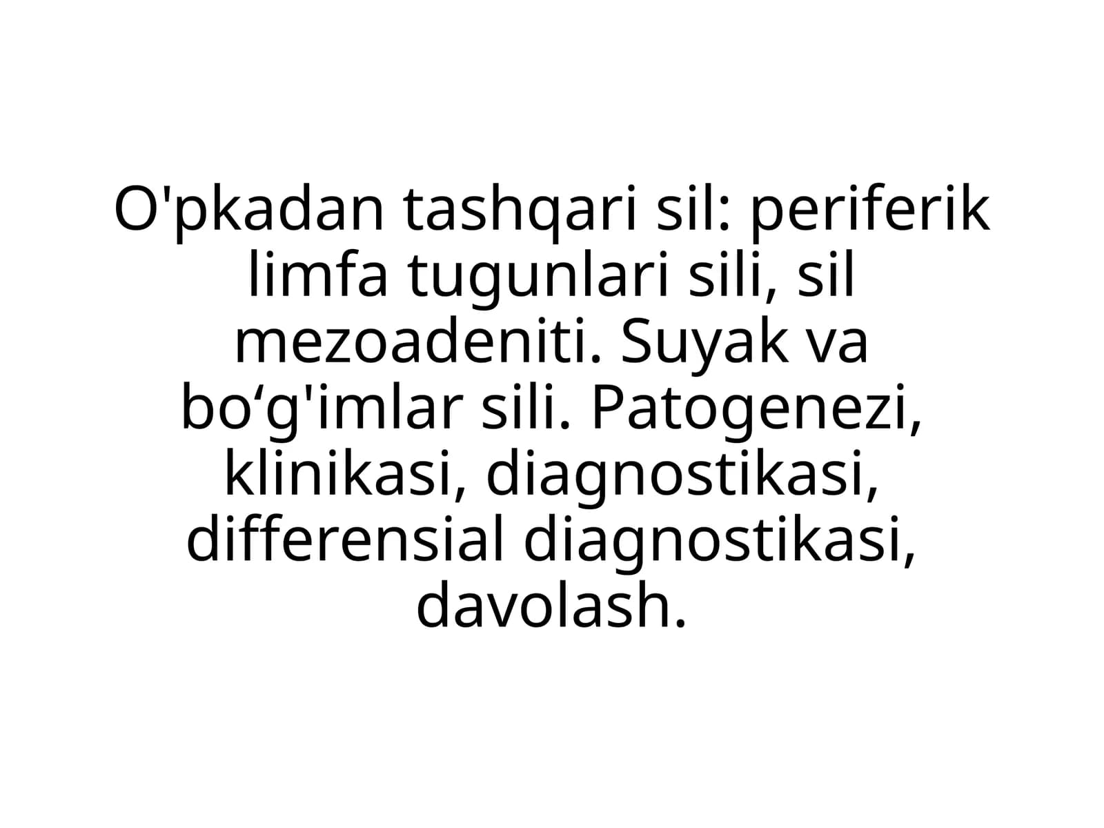 O'pkadan tashqari aʼzolar sili.
