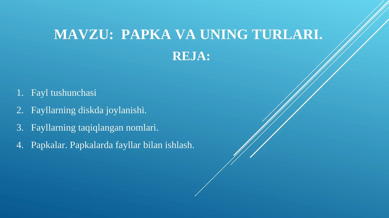 PAPKA VA UNING TURLARI