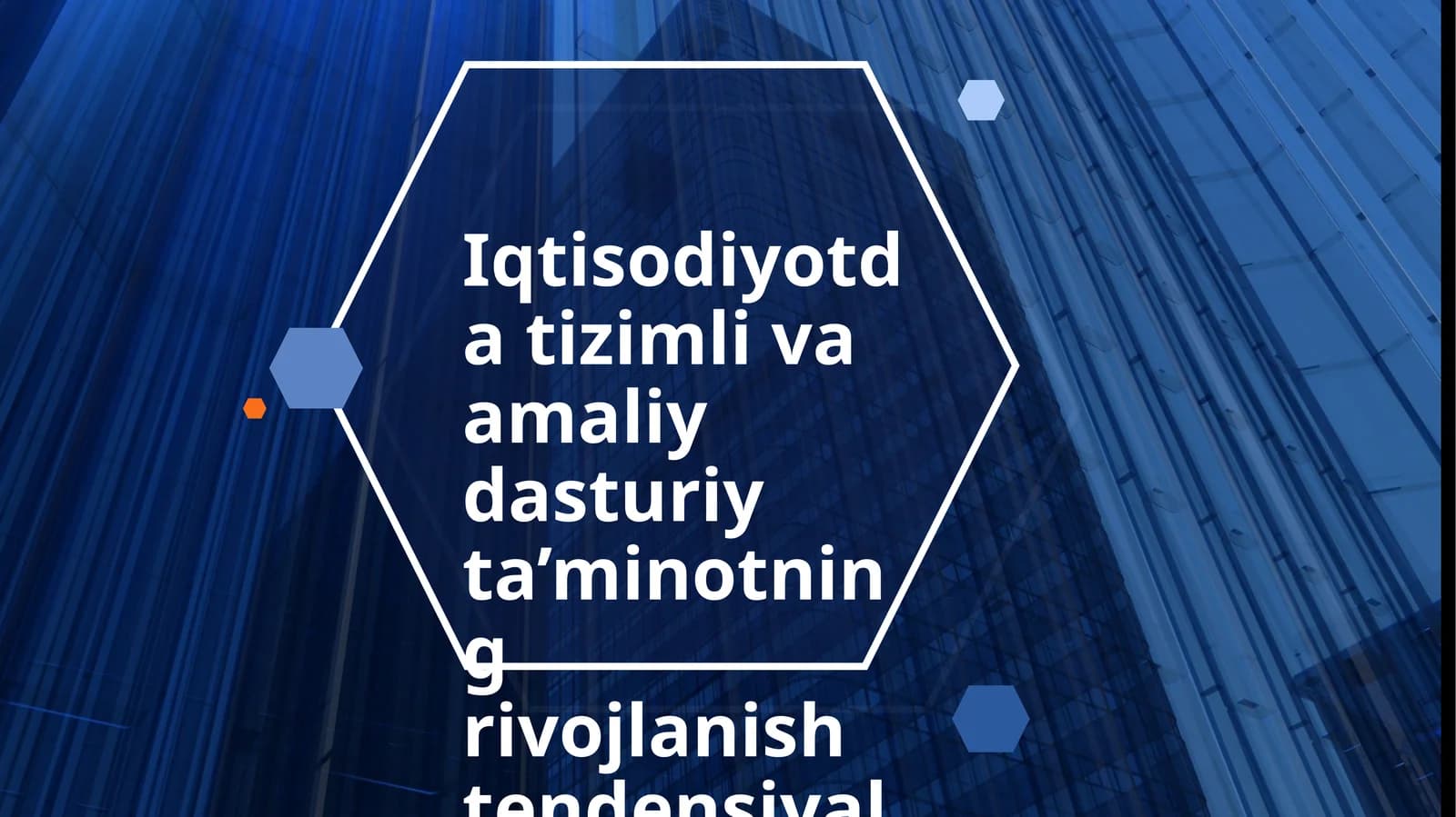 Iqtisodiyotda tizimli va amaliy dasturiy ta’minotning rivojlanish tendensiyalari
