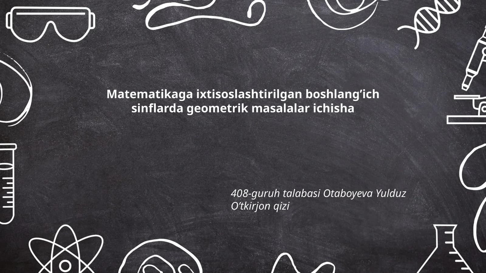 Matematikaga ixtisoslashtirilgan boshlang’ich sinflarda geometrik masalalar ichisha
