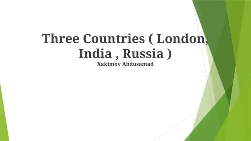 Cultural Diversities in Three Countries