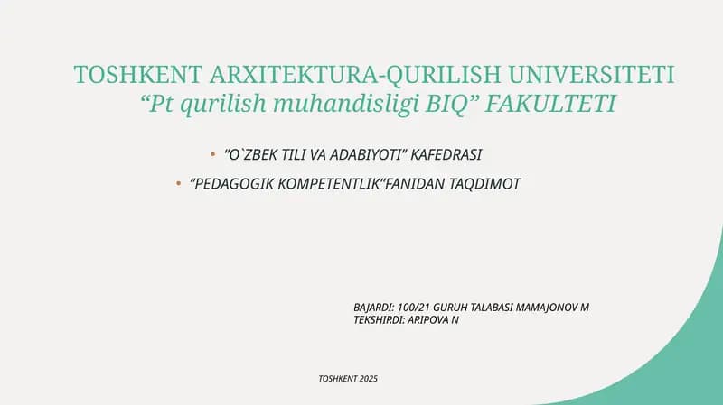 Kreativlik va pedagogik