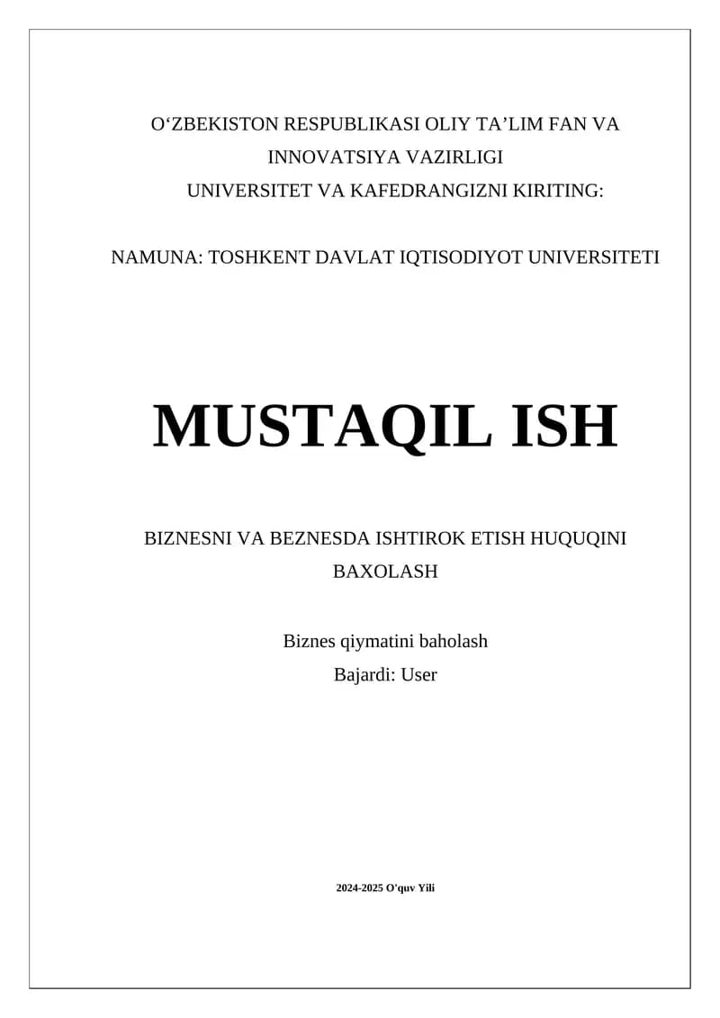 Biznesda ishtirok etish huquqlari: tarixiy tahlil