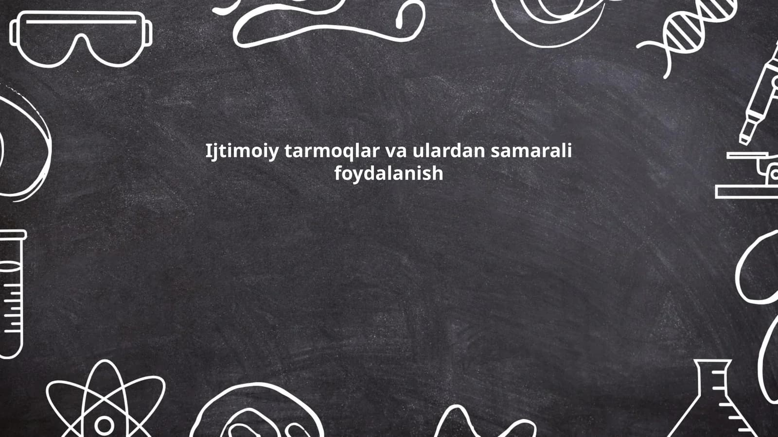 Ijtimoiy tarmoqlar va ulardan samarali foydalanish