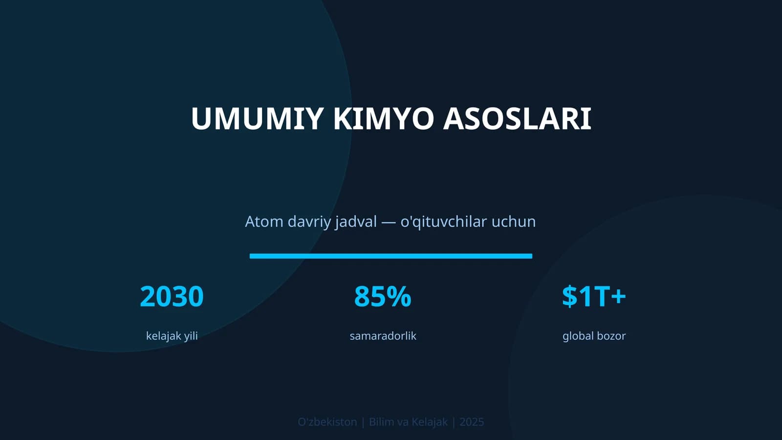 Umumiy Kimyo Asoslari Atom Davriy Jadval