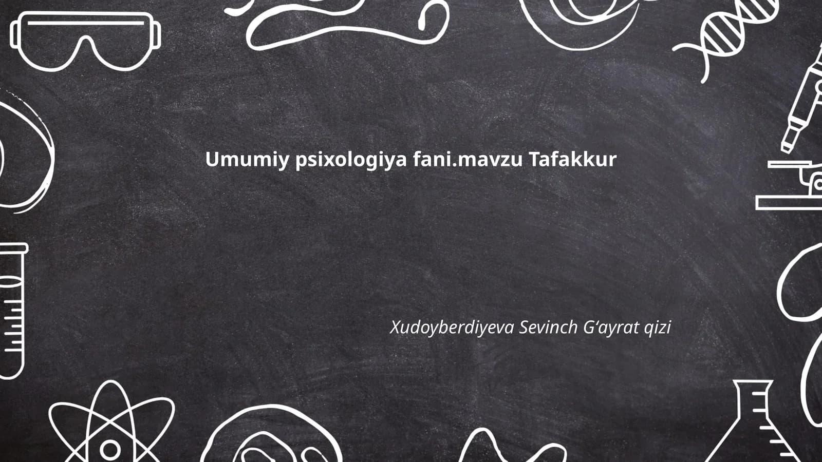 Tafakkurning ta'rifi va mohiyati