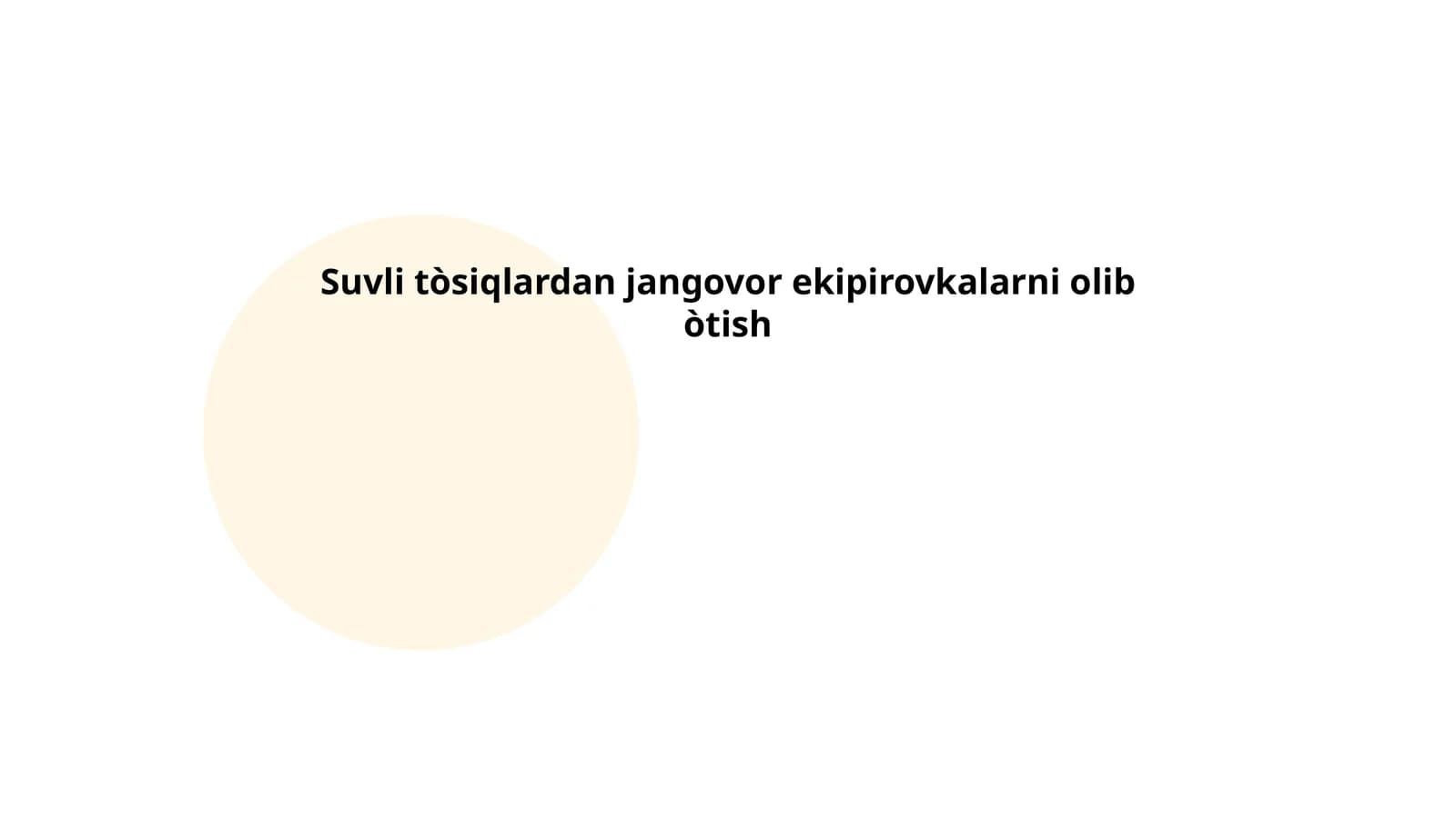 Jangovar ekipirovka turlari