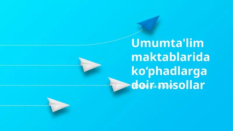 Umumta'lim maktablarida ko‘phadlarga doir misollar