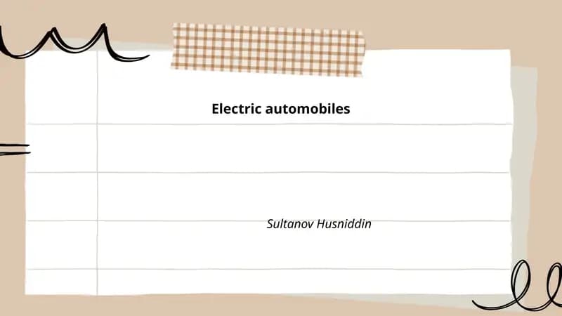 Electric automobiles