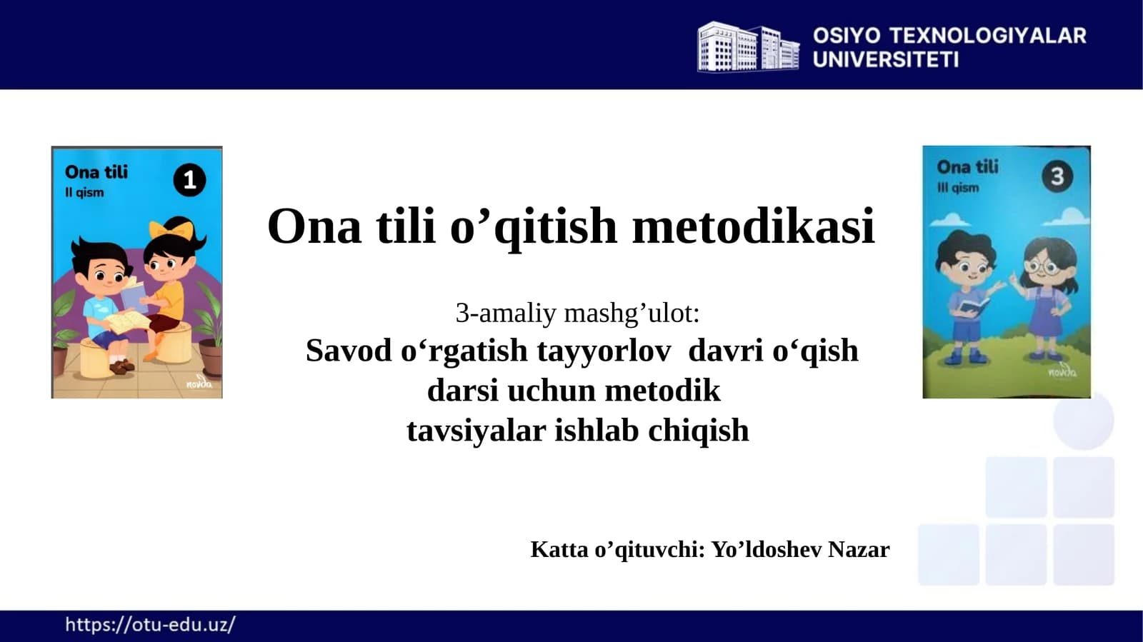 Onatilio’qitishmetodikasi