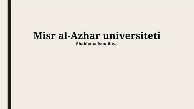 Misr al-Azhar universiteti