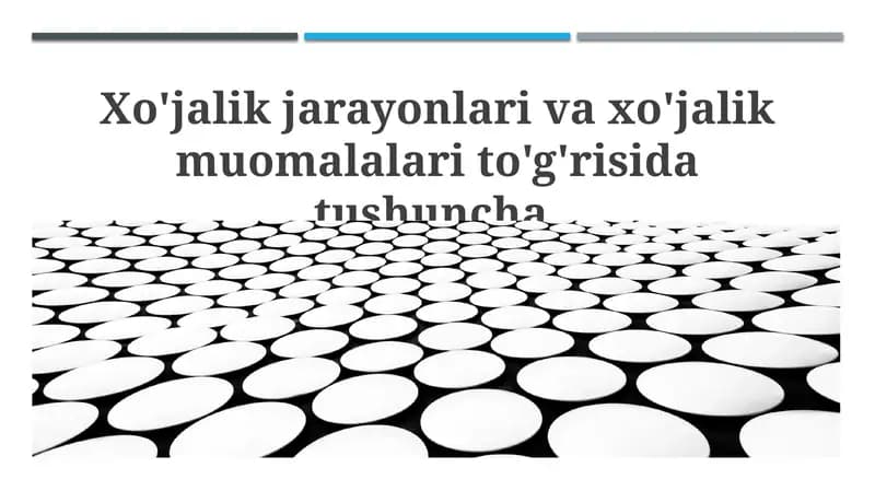 Biznes jarayonlari va tranzaksiyalari: Ta'riflar va turlari