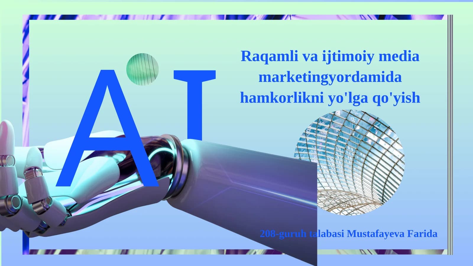Raqamlivaijtimoiymediamarketingyordamidahamkorlikniyo'lgaqo'yish