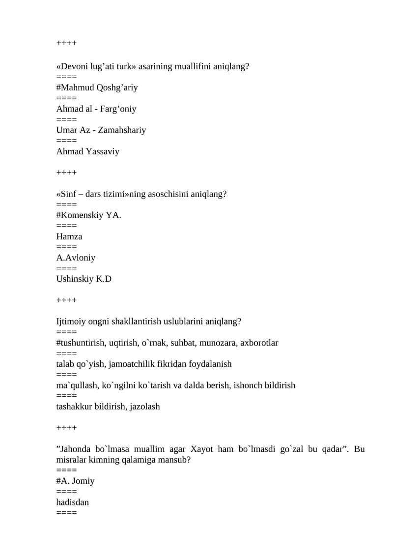 Ijtimoiy ongni shakllantirish uslublarini aniqlang