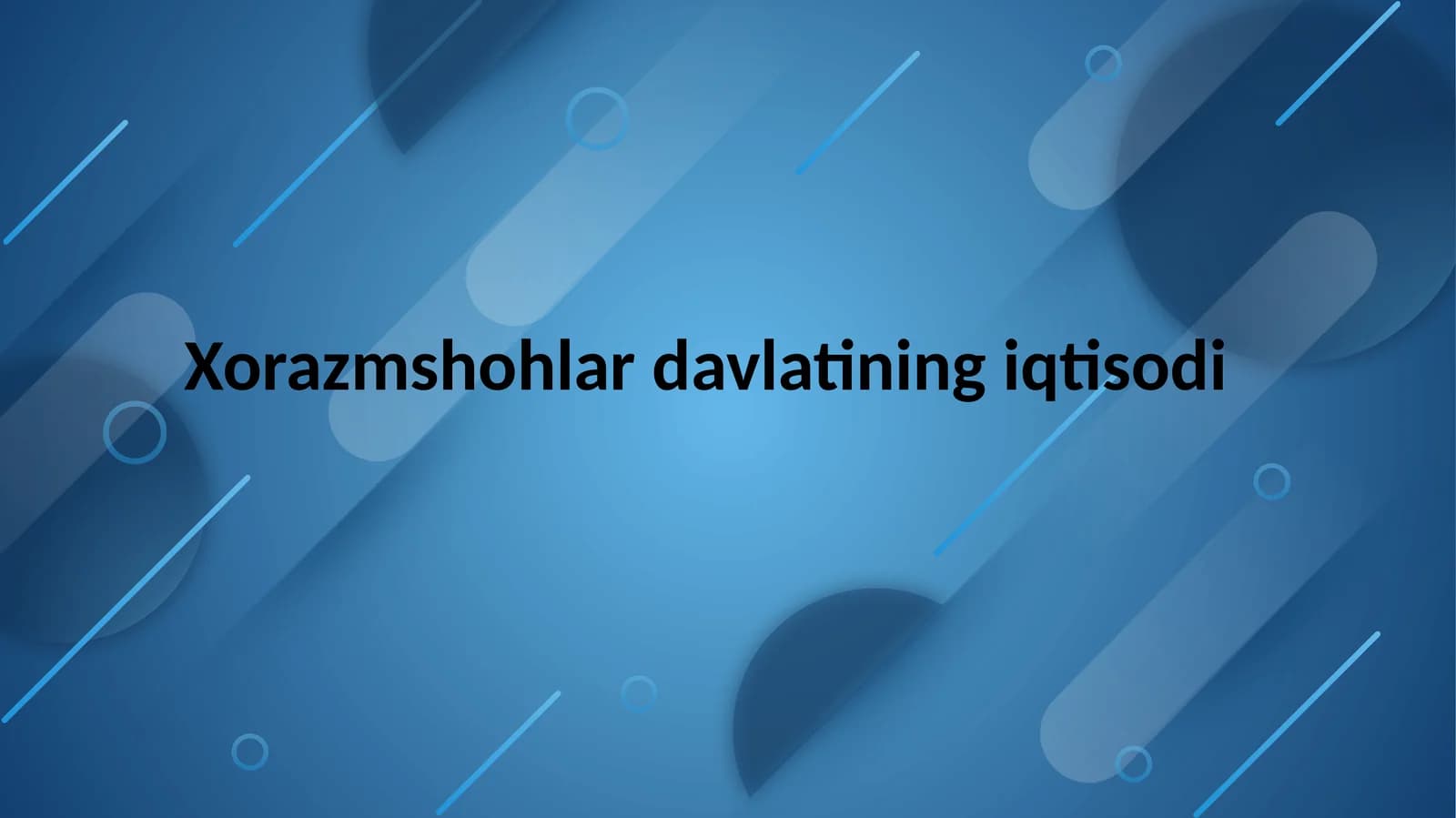 Xorazmshohlar davlatining iqtisodi