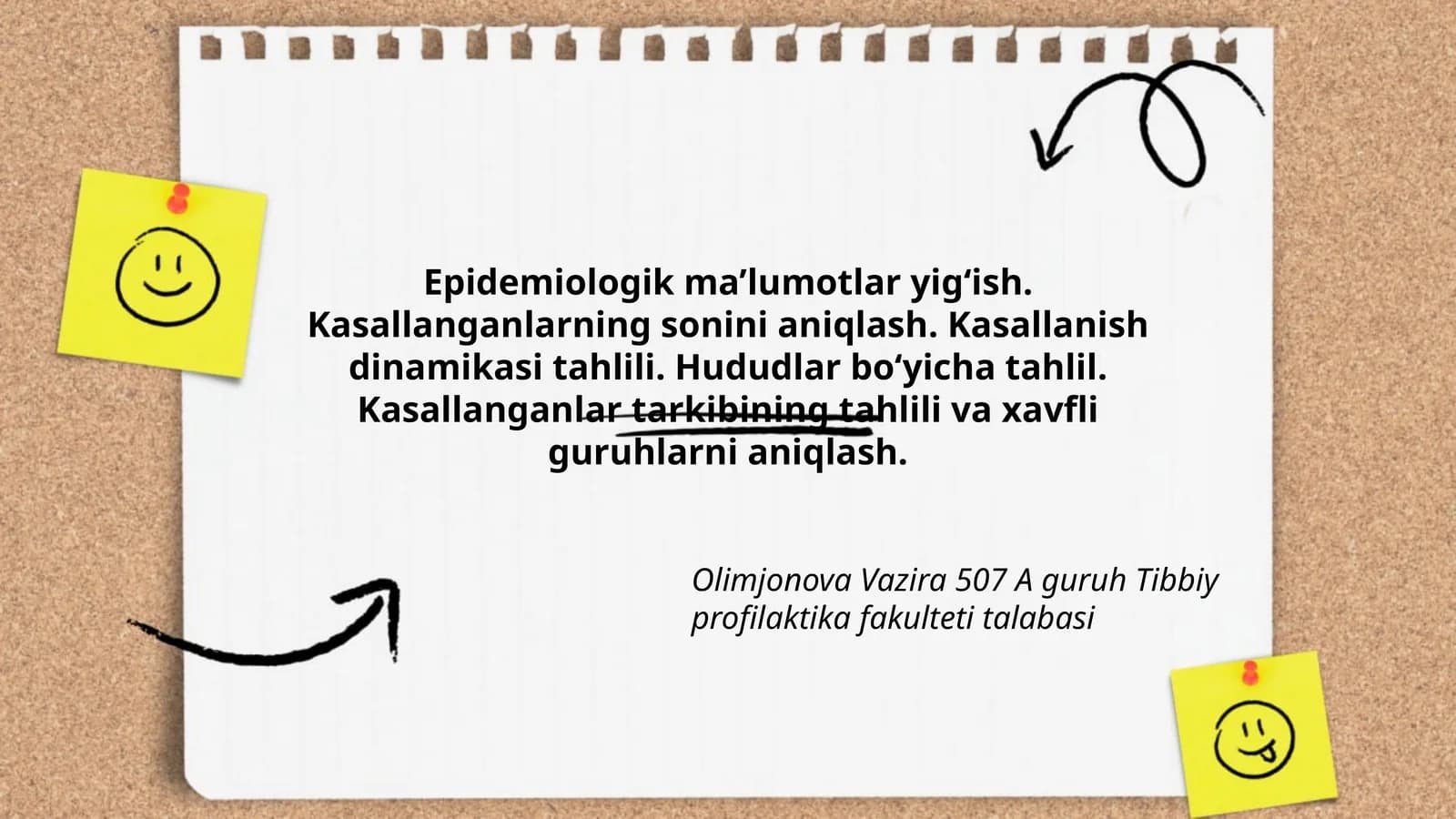 Epidemiologik ma’lumotlar yig‘ish
