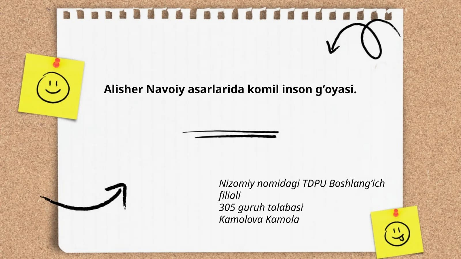 Alisher Navoiy asarlarida komil inson gʻoyasi