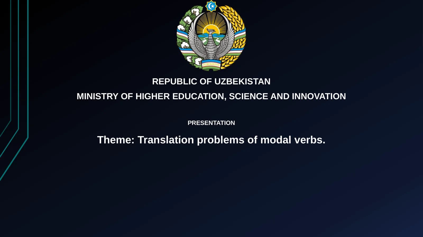 Translation problems of modal verbs