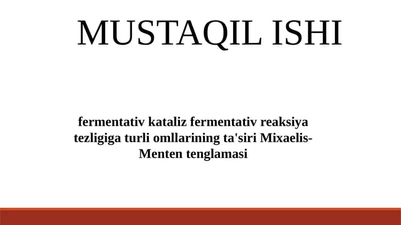 Fermentativ Kataliz