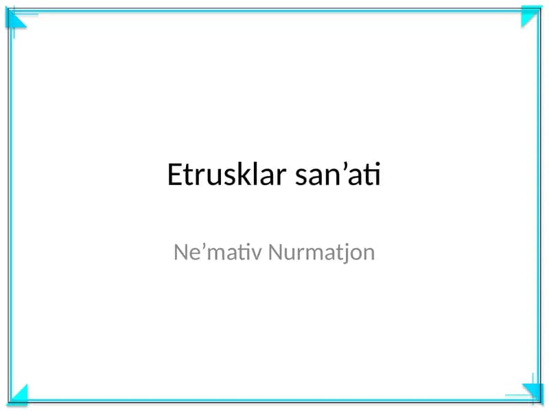 Etrusklar san’ati
