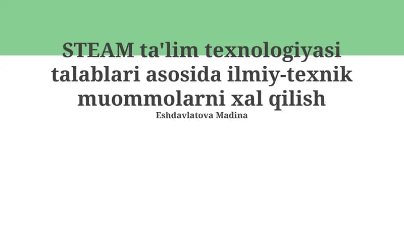 Bug'ning ta'lim texnologiyalari imkoniyatlari va cheklashlari