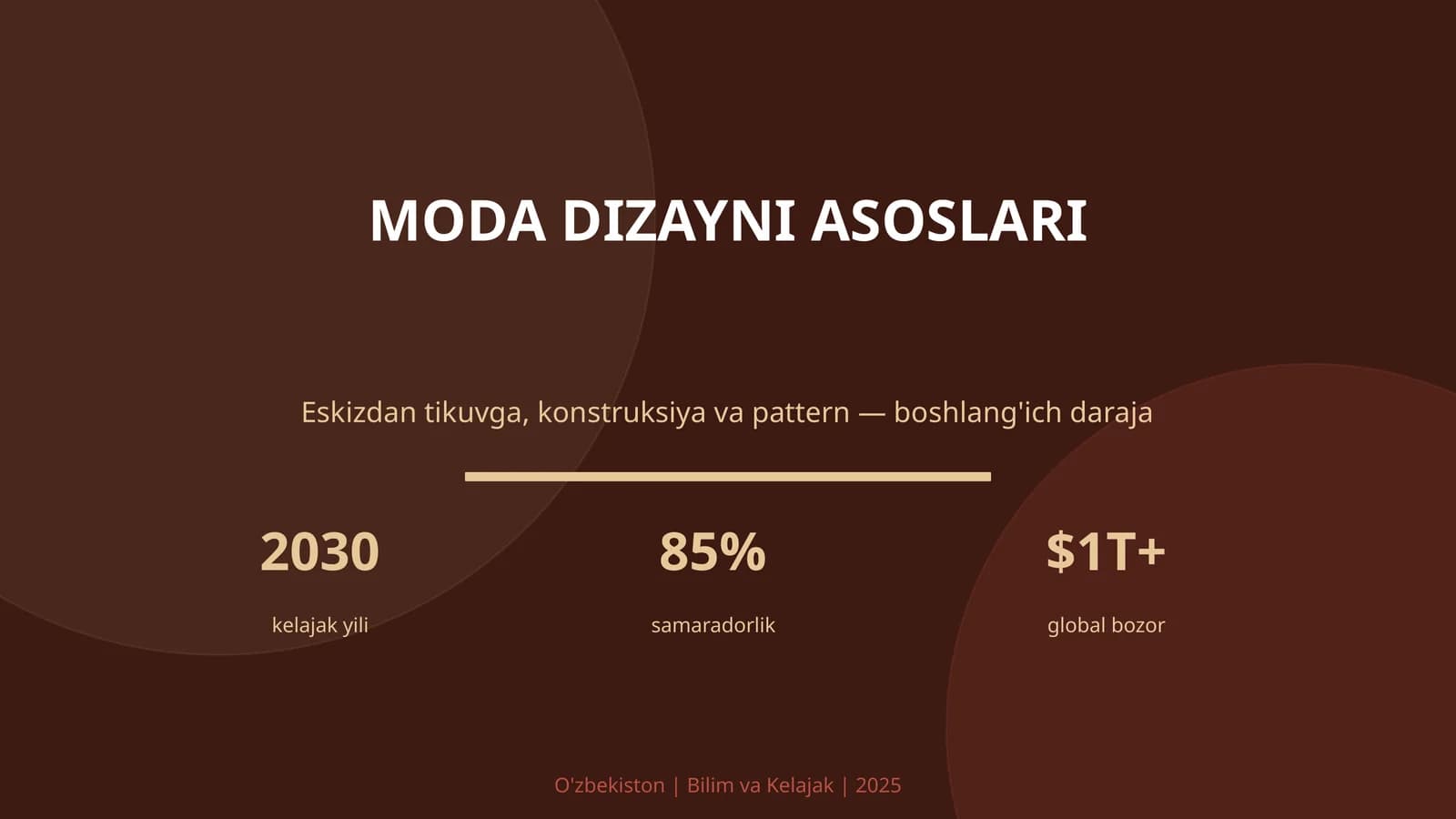MODA DIZAYNI ASOSLARI