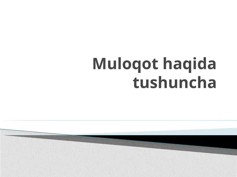 Muloqot