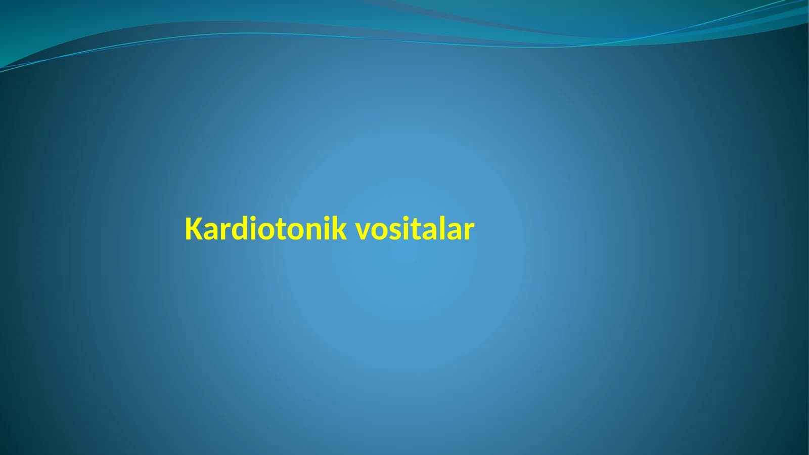 Kardiotonik vositalar