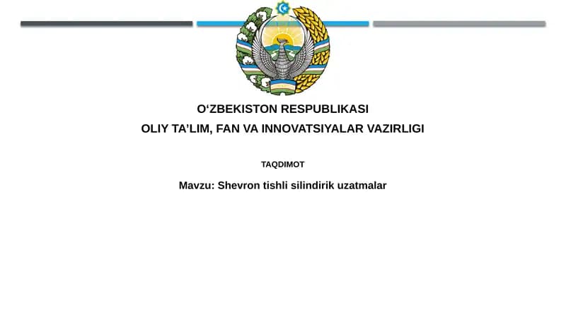 Shevrontishlisilindirikuzatmalar