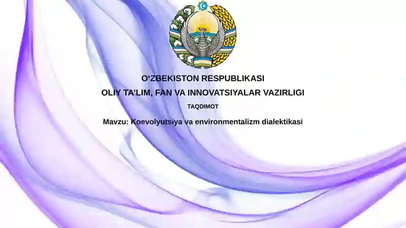 Koevolyutsiya va environmentalizm: Dialektik aloqa