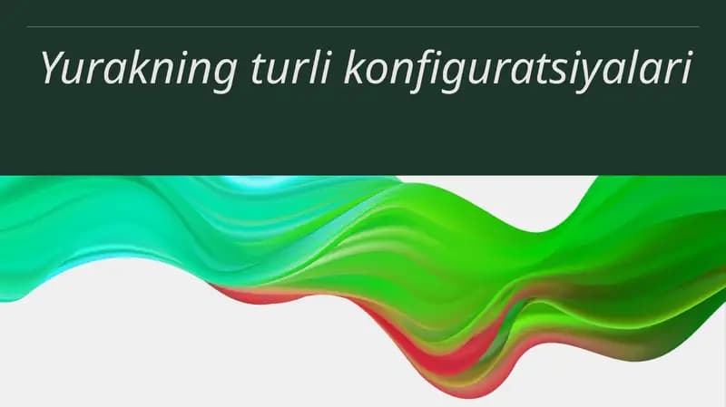 Yurakning turli konfiguratsiyalari