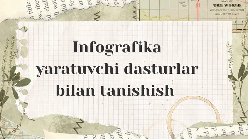 Infografika yaratuvchi dasturlar bilan tanishish