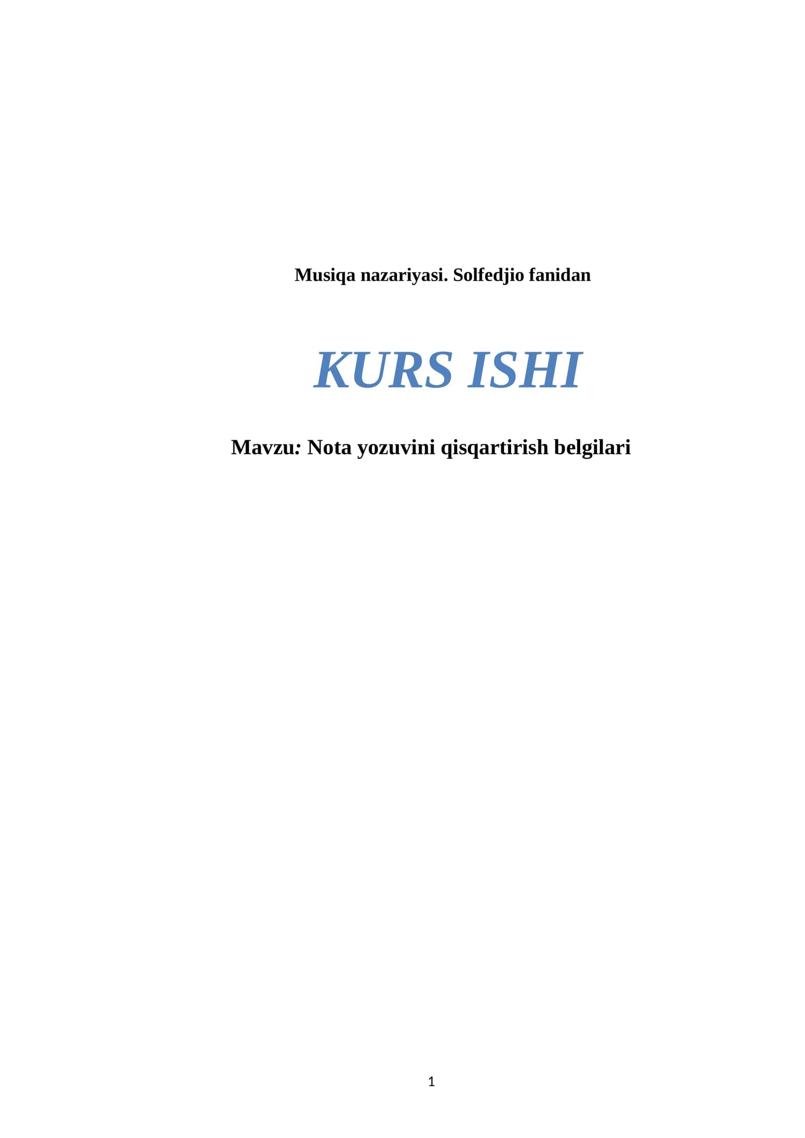 Nota yozuvini qisqartirish belgilari