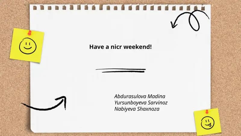 Plan: Creative Ways to Say "Have a Nice Weekend!"