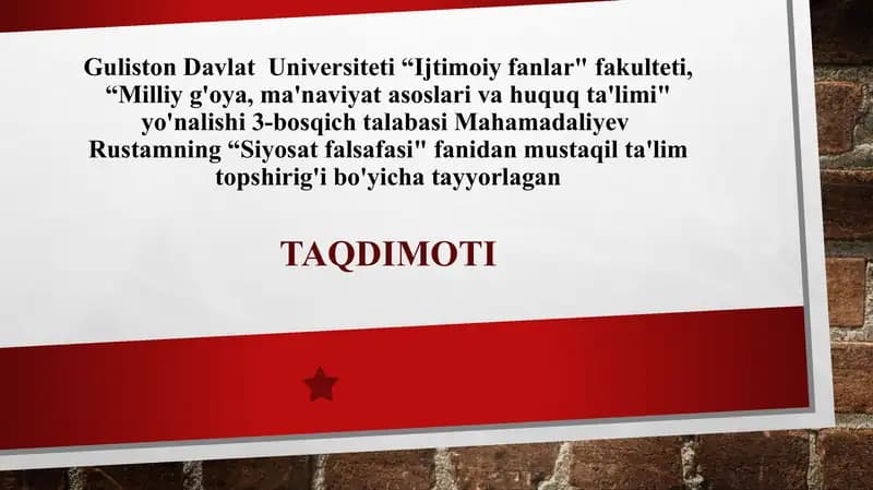 Siyosat falsafasi